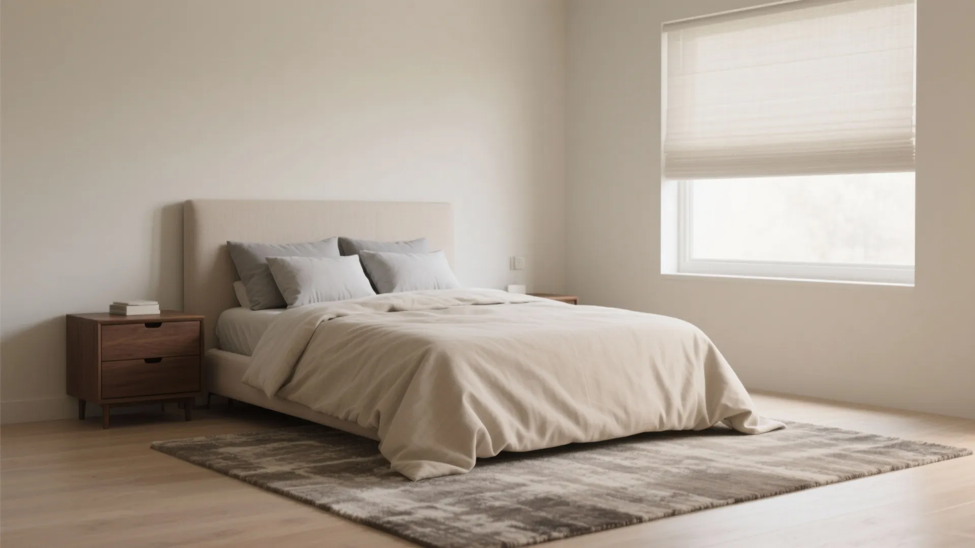 Light palette, soft textures, and breathable finishes