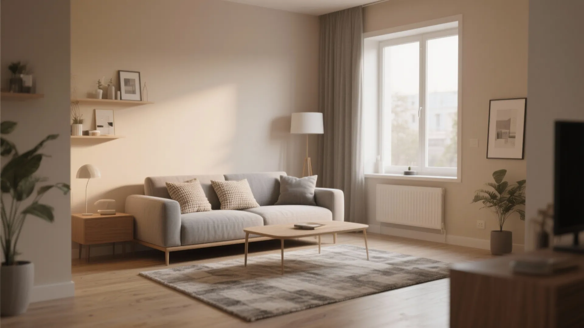 1. Soft Neutrals for a Spacious Look