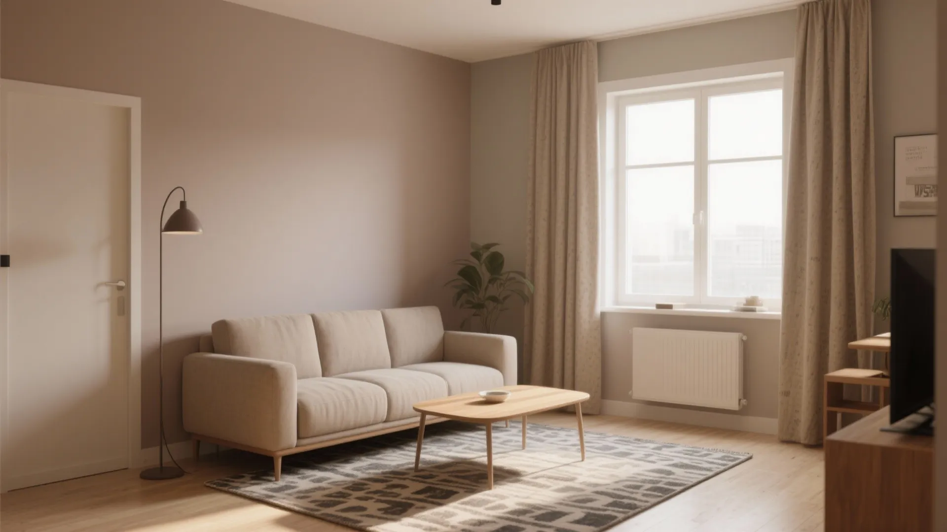 1. Soft Neutrals for a Spacious Feel