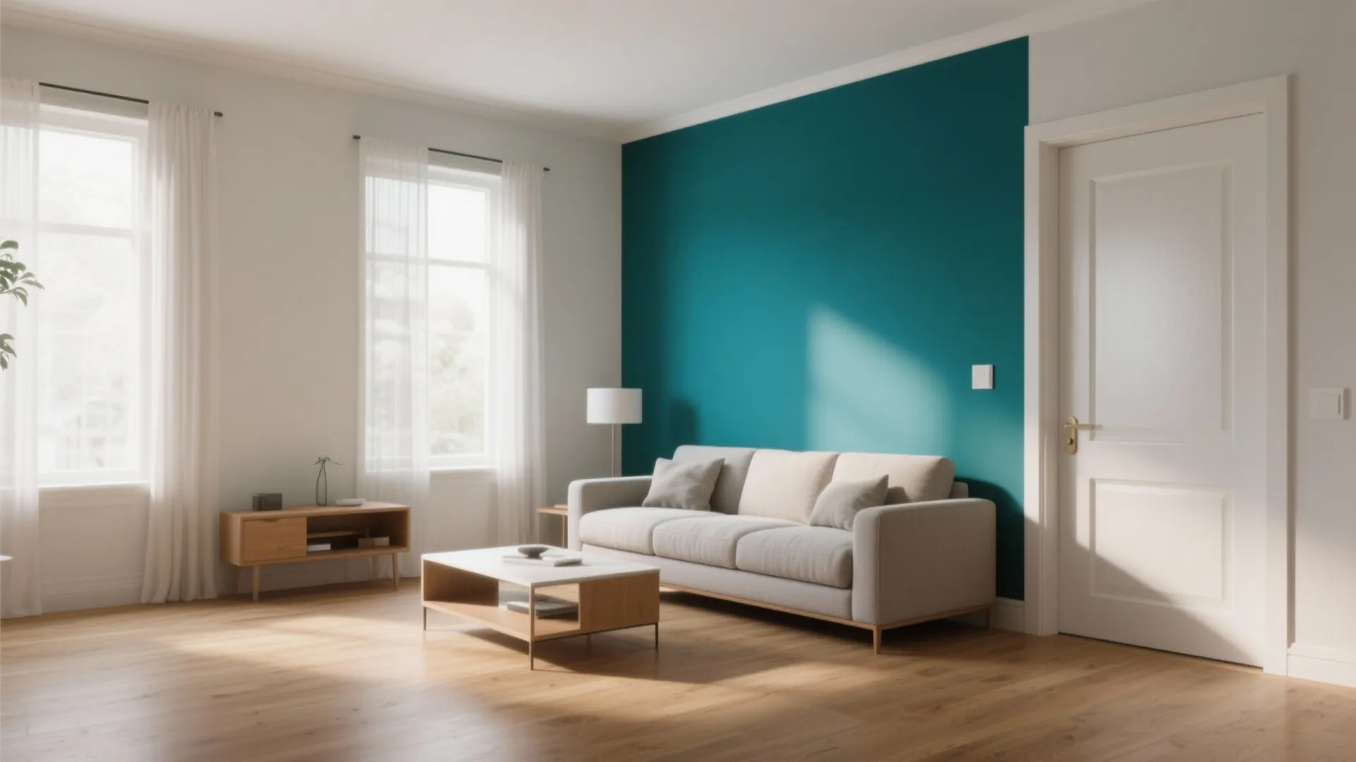 1. Soft Neutrals with a Single Bold Accent