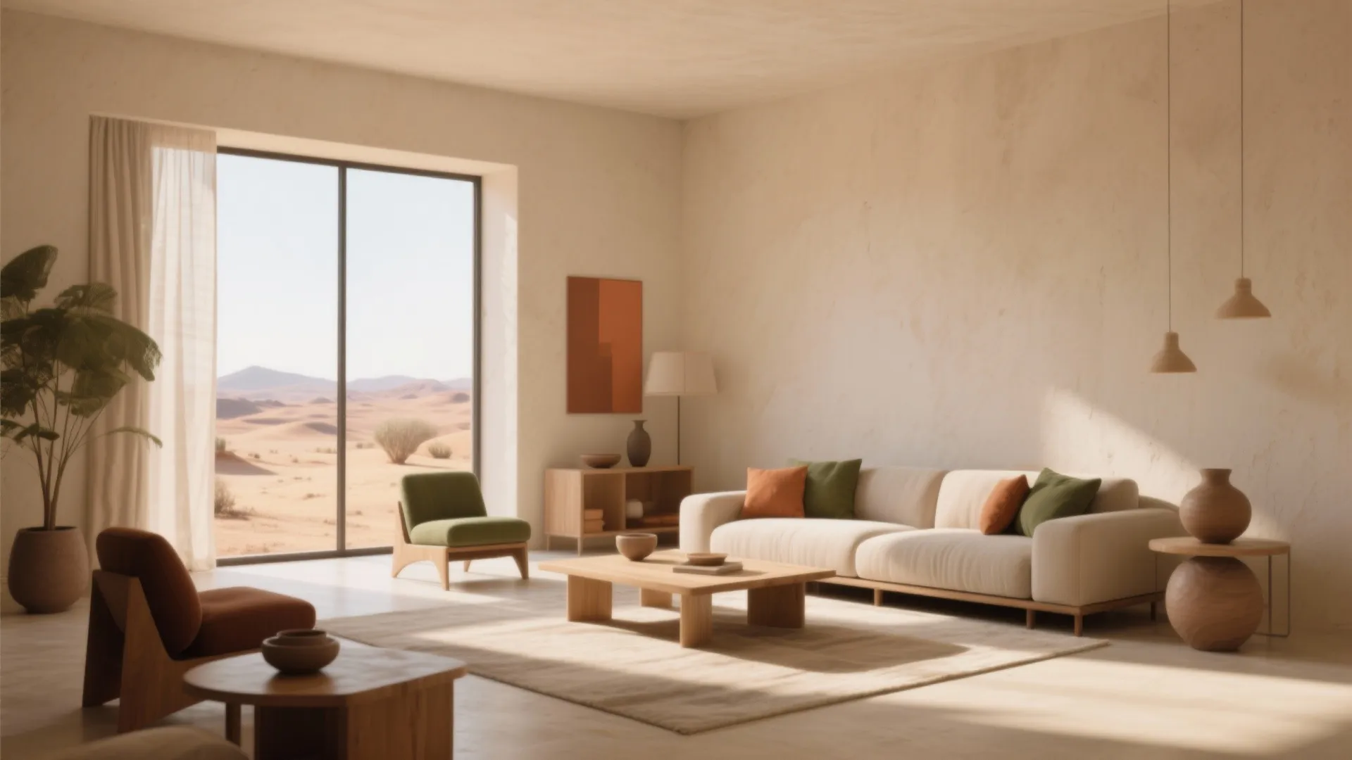 1. Embrace the Desert Light with Soft Neutrals