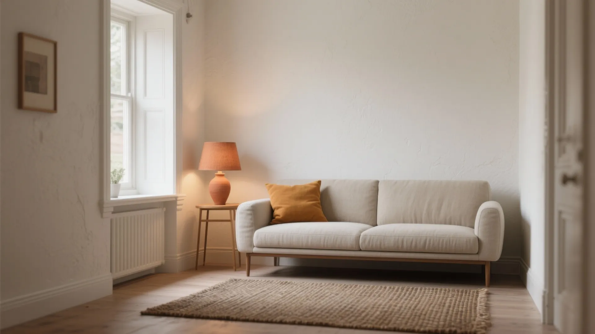 1. Soft Neutrals with One Warm Accent