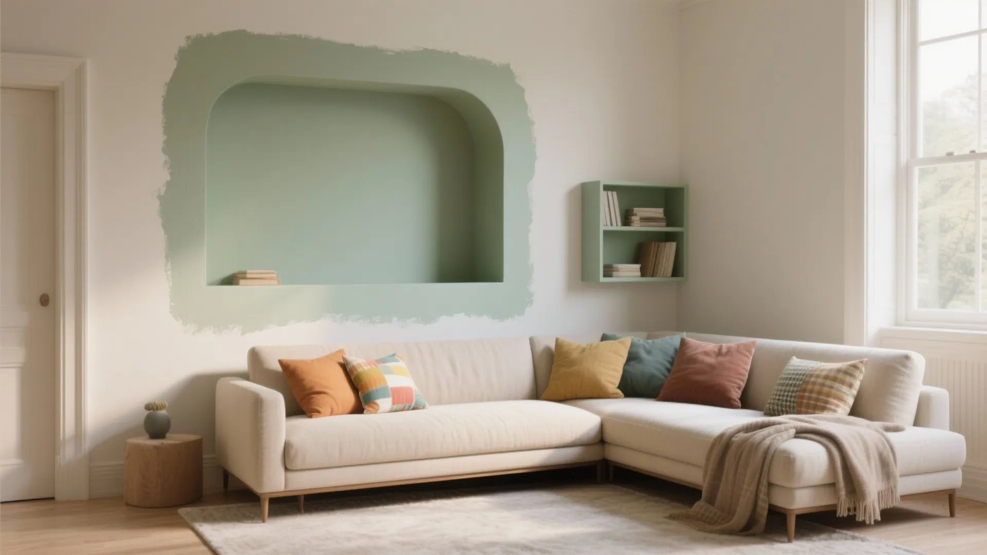 3. Soft Neutrals with Color Pops