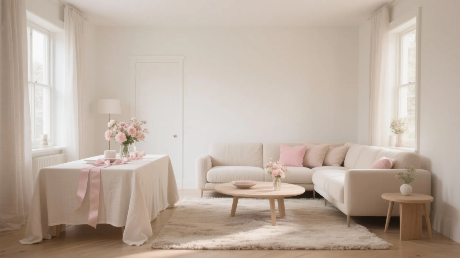 Soft Neutrals with a Festive Accent