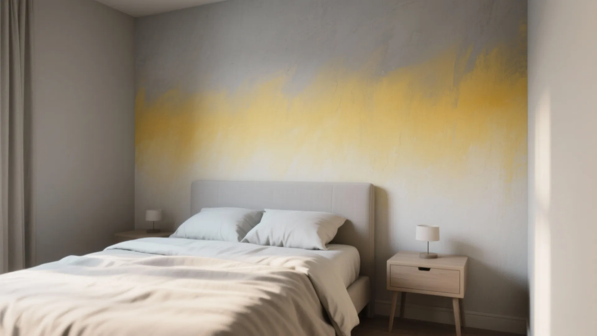 1. Soft Ombre Accent Wall