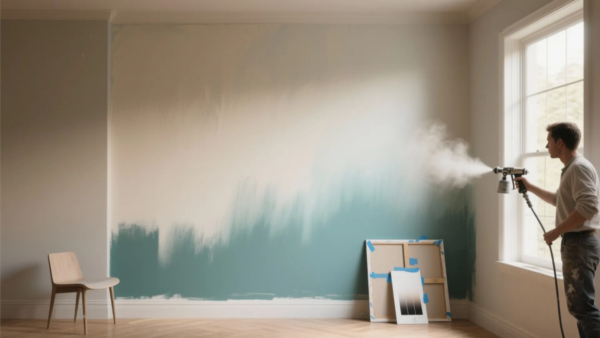 1. Soft ombré accents instead of full walls