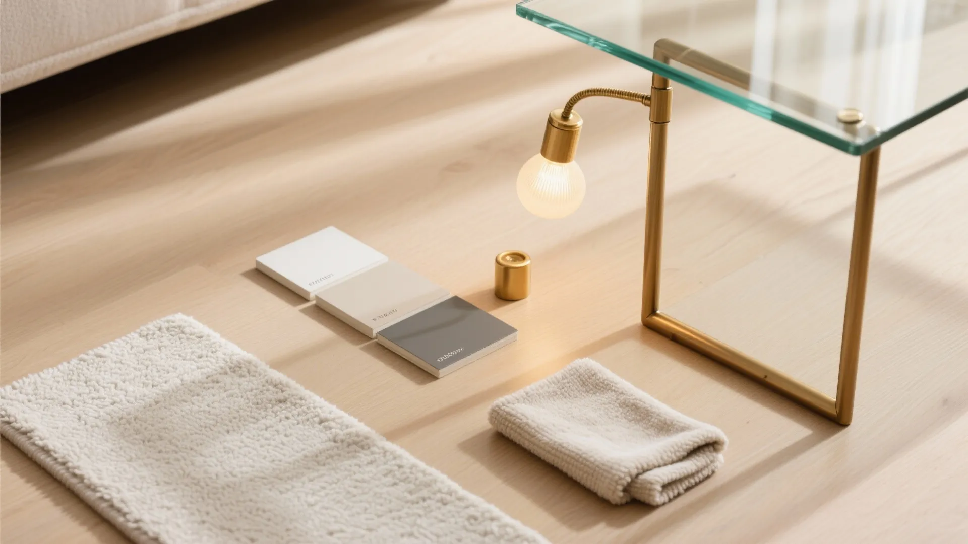 Light-reflecting accents and a soft palette