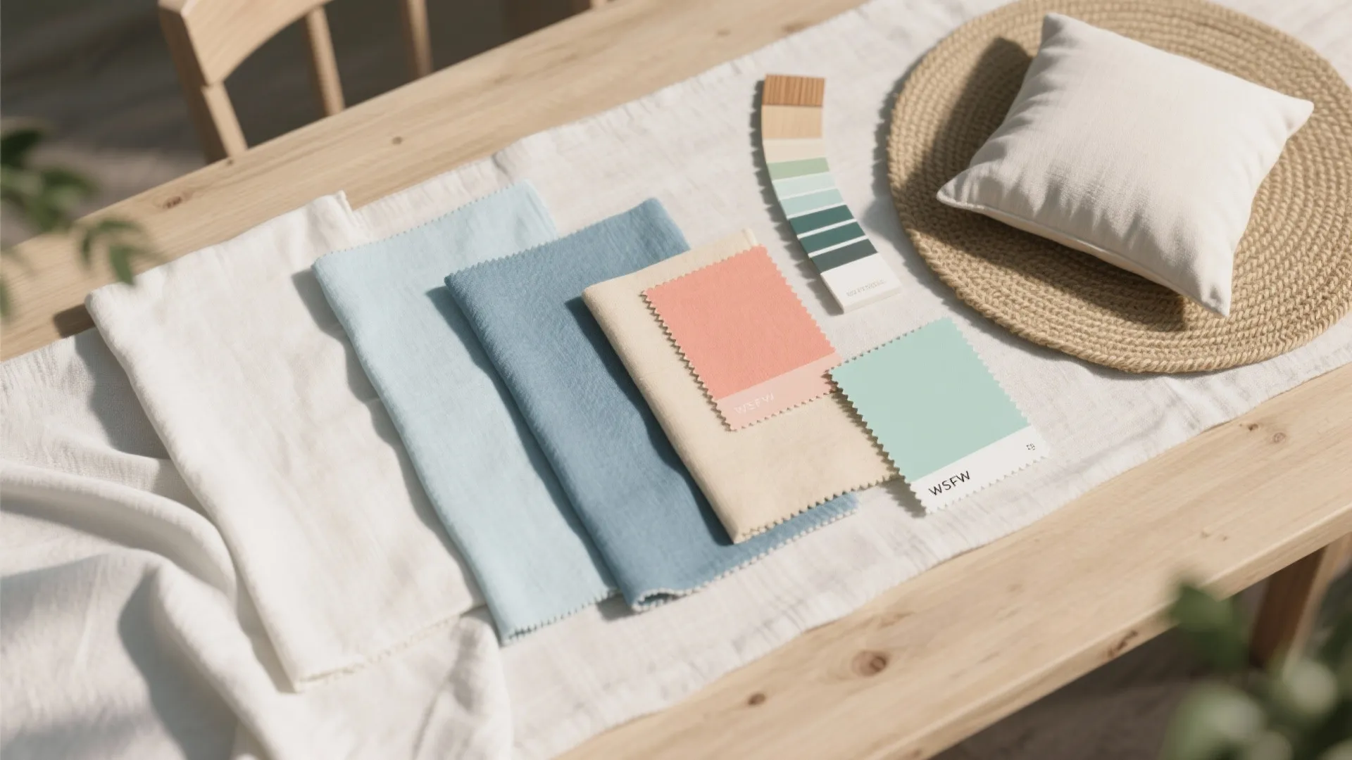 1. Soft Coastal Palette with a Pop