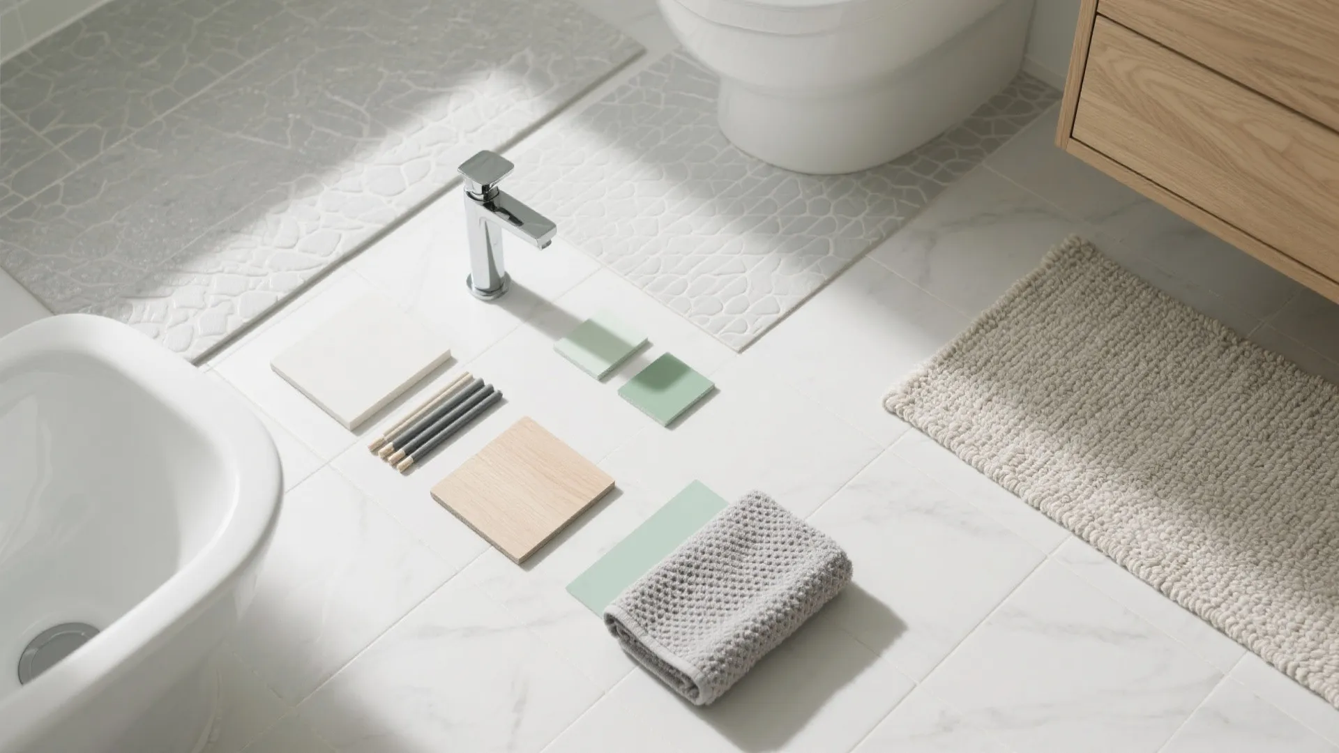 Soft palettes, natural textures, and easy-to-clean finishes