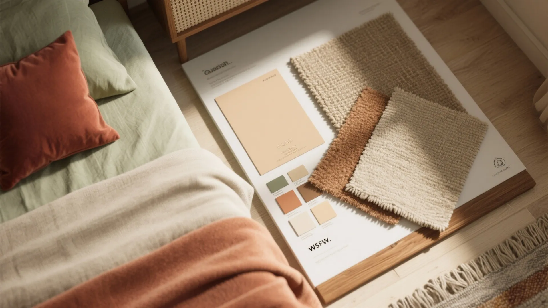 3. Soft palettes and layered textiles (bring the warmth)