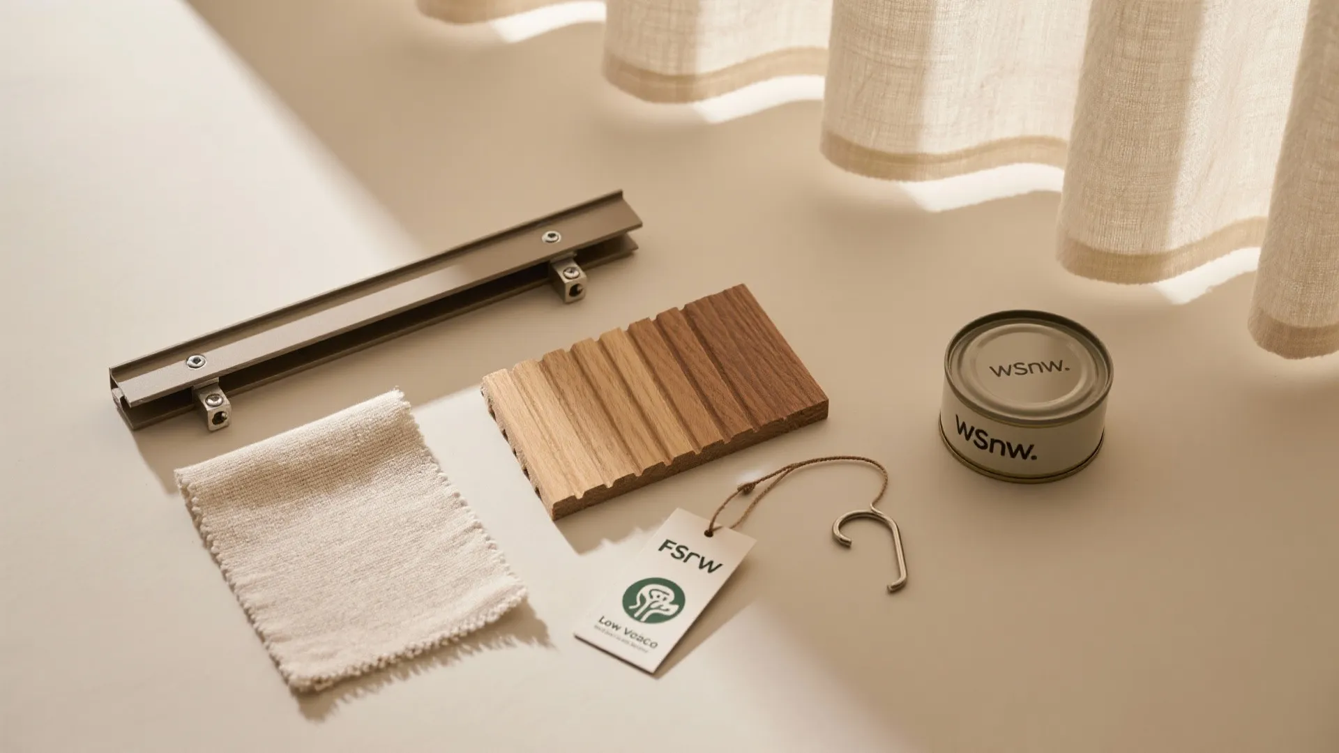 Ceiling rails with curtains or slatted screens