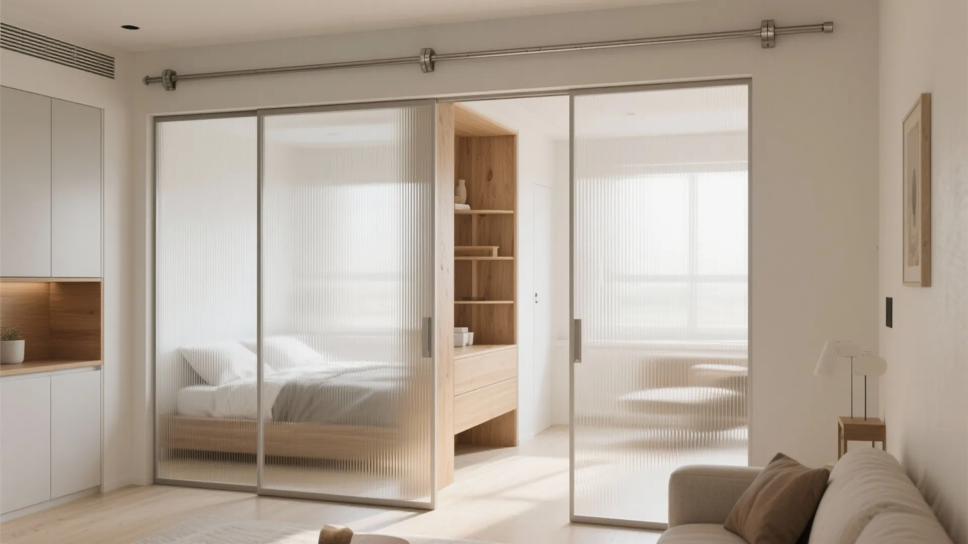 Soft Partitions: Sliding, Glass, and Storage Walls