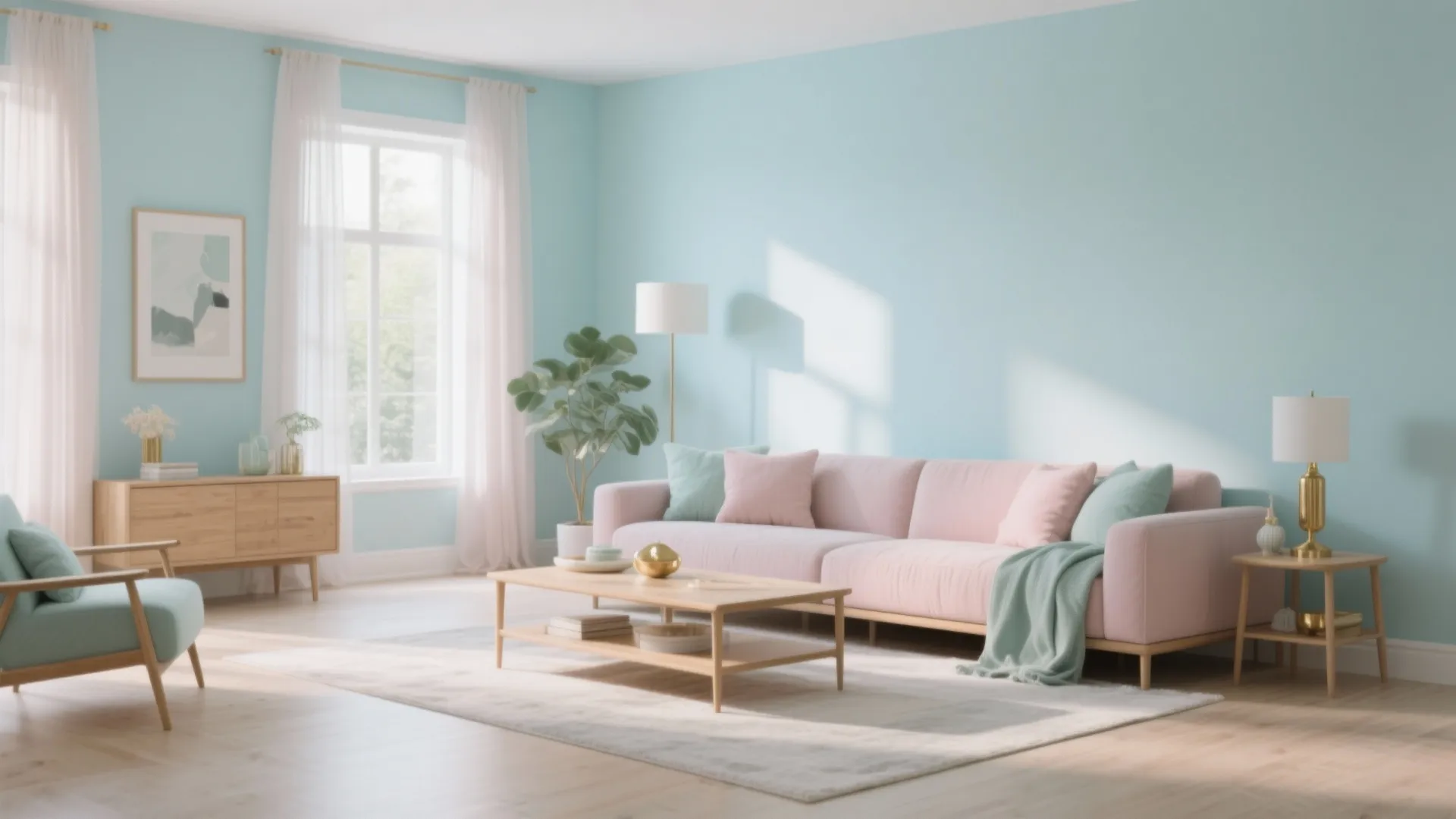 3. Soft pastels to amplify light