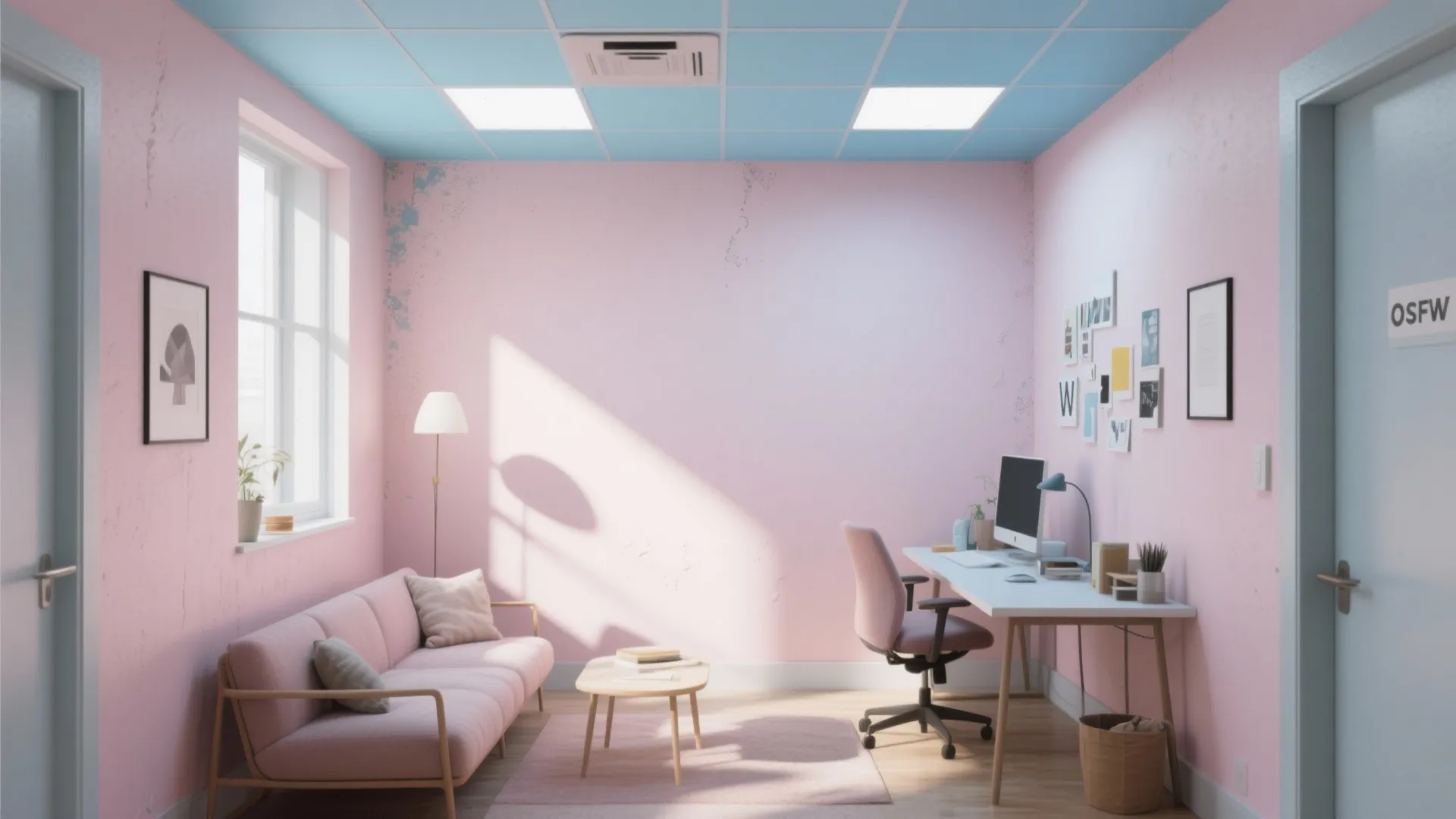 Soft pastels for a creative, uplifting vibe