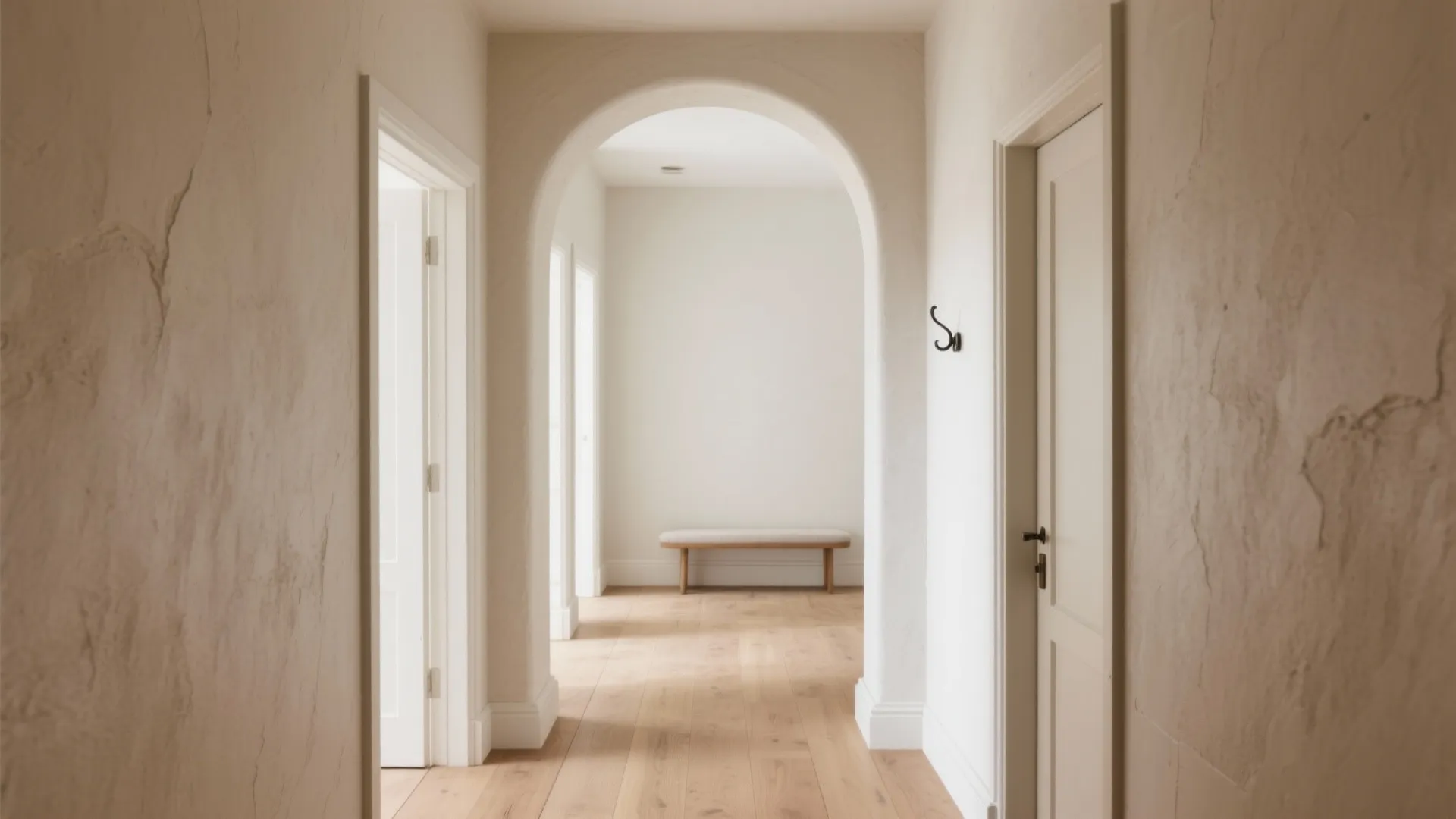 Soft Plaster Arch for a Calm Entry