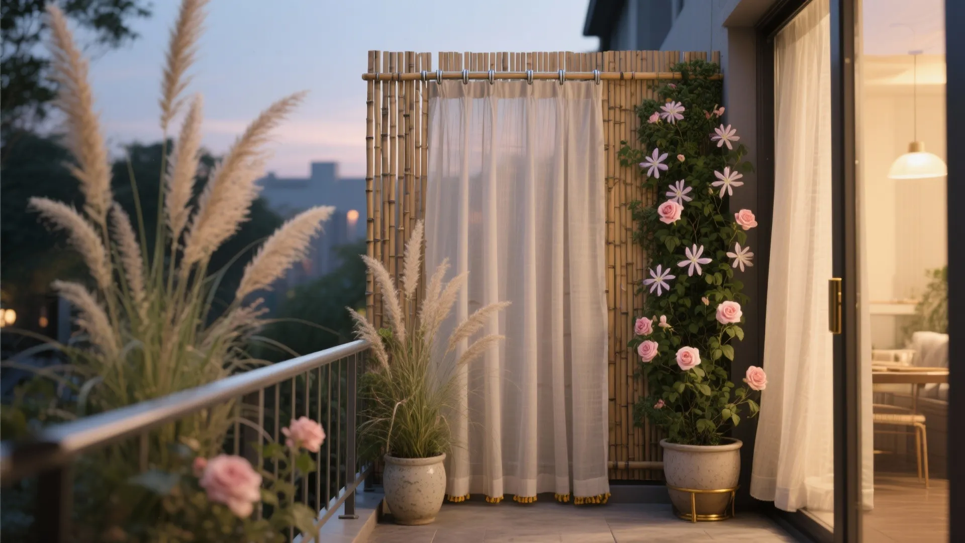 Soft Privacy: Screens, Sheers, and Green Walls