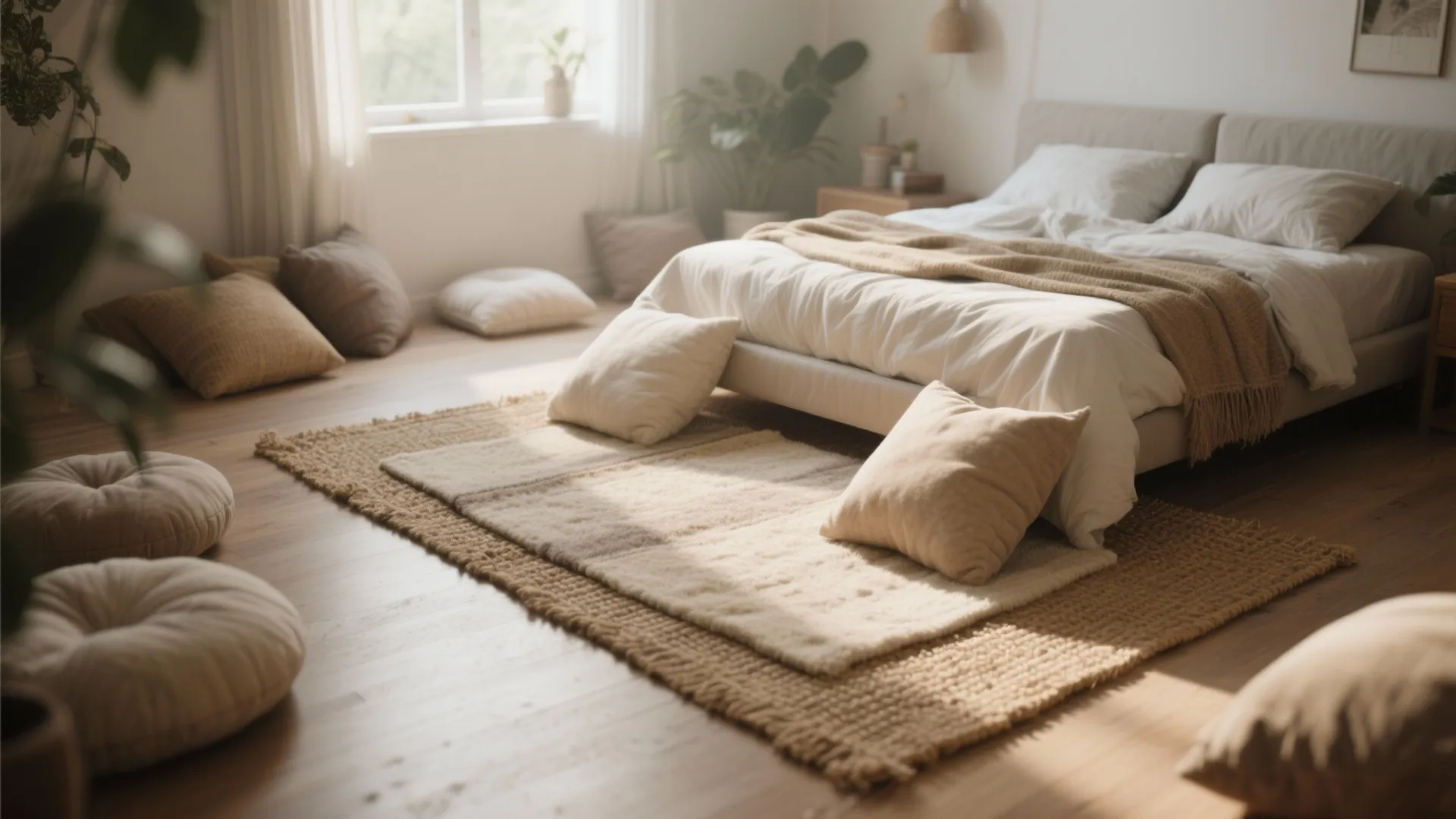 9. Soft Rugs & Floor Cushions