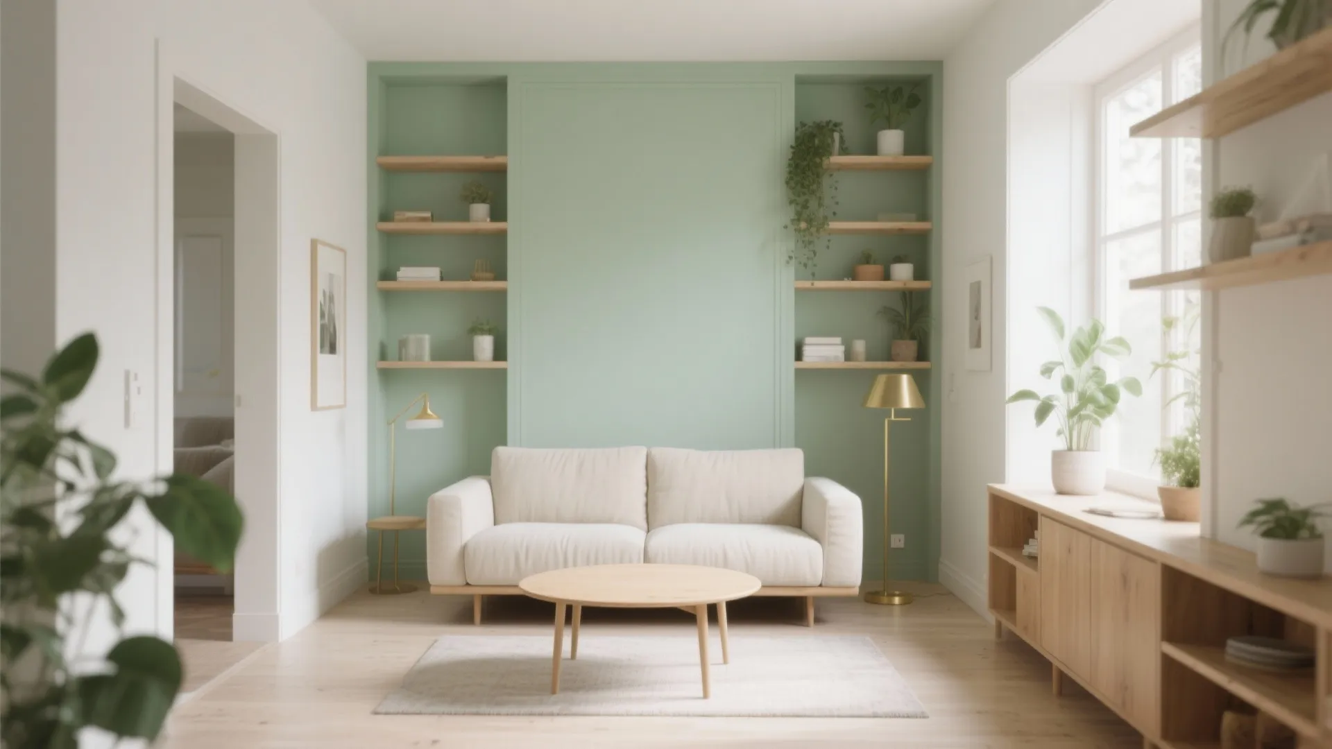 Soft Sage for Small Living Rooms