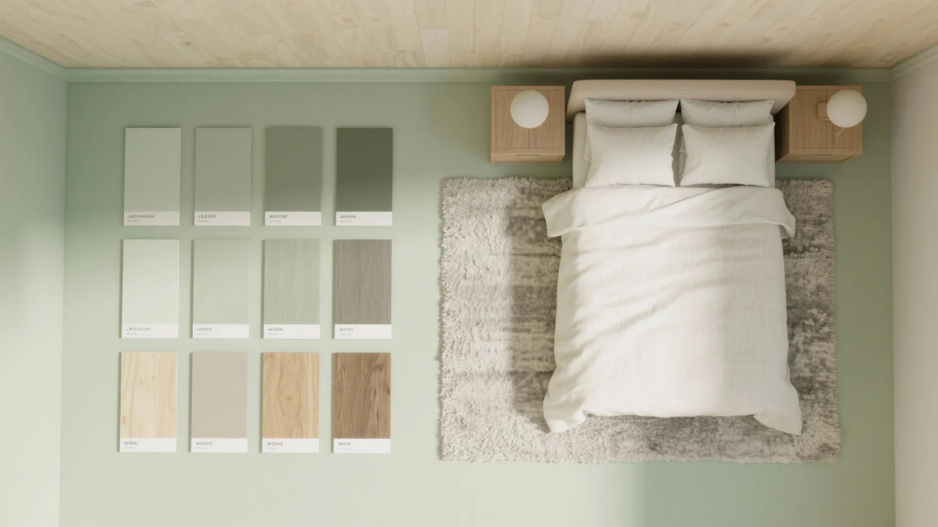 Soft Sage + Warm Wood