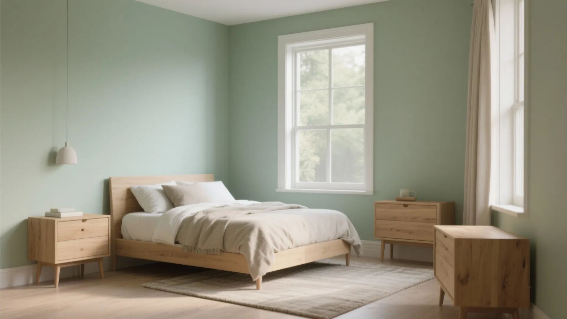 1. Soft Sage for a Calm Retreat