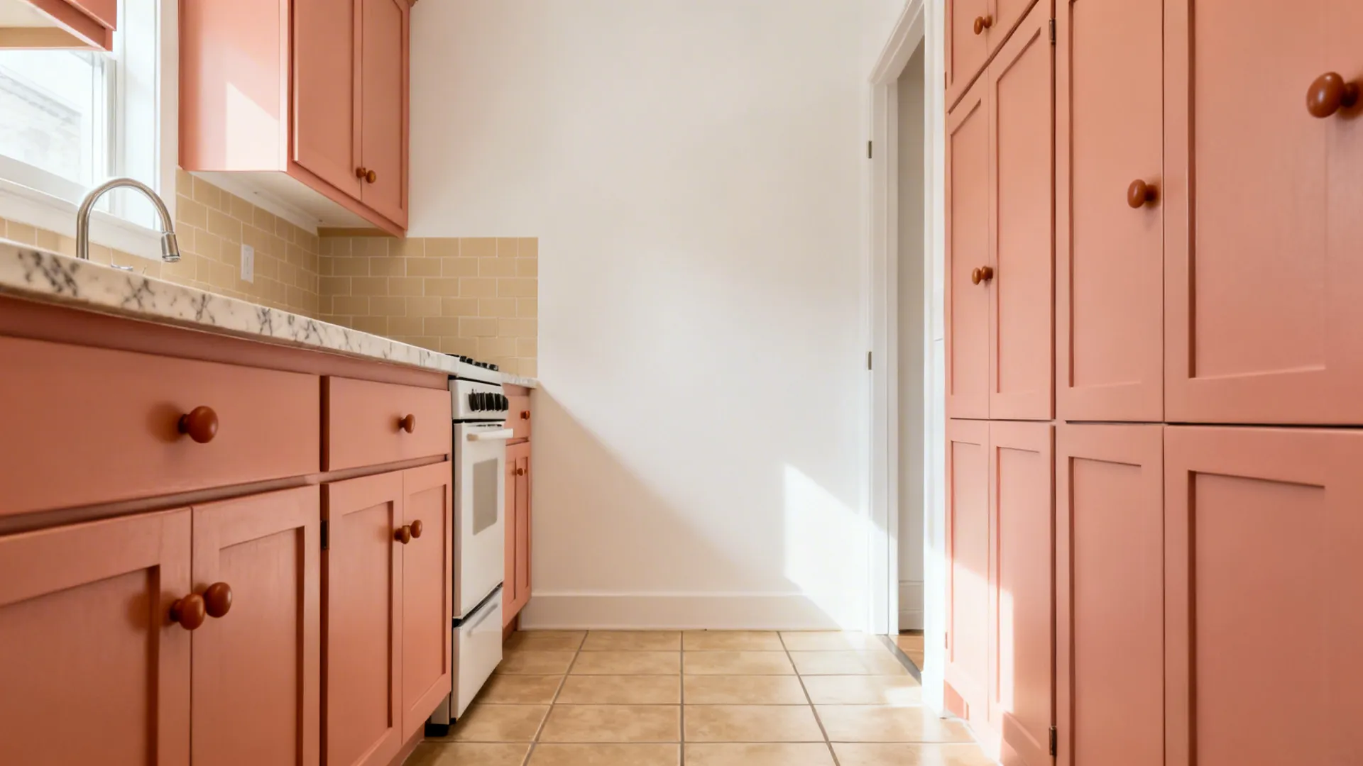 Idea 1: Soft Salmon + Warm Neutrals