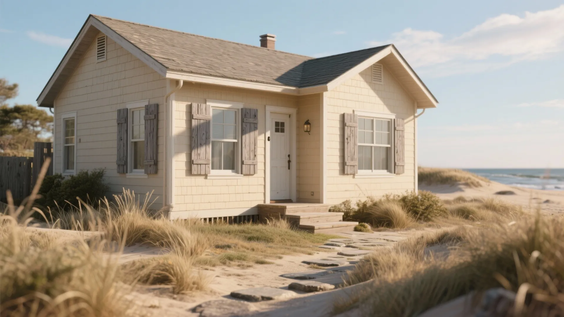 2. Soft Sand Base with Driftwood Accents