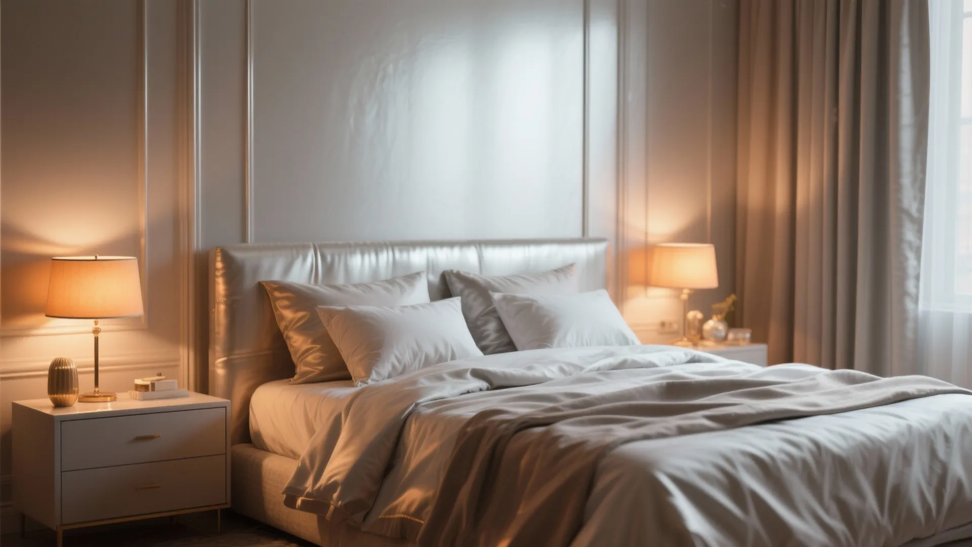 2. Soft Satin for Bedrooms