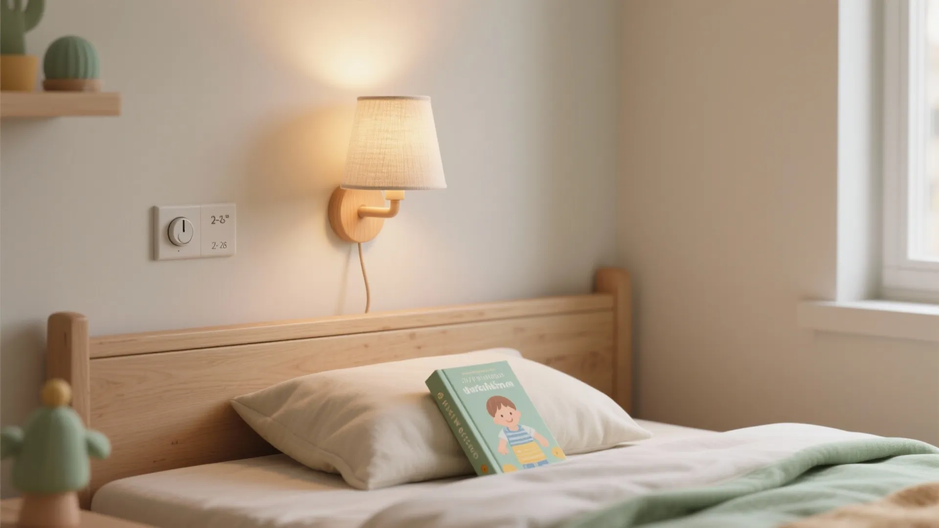 Soft-glow sconces near the headboard