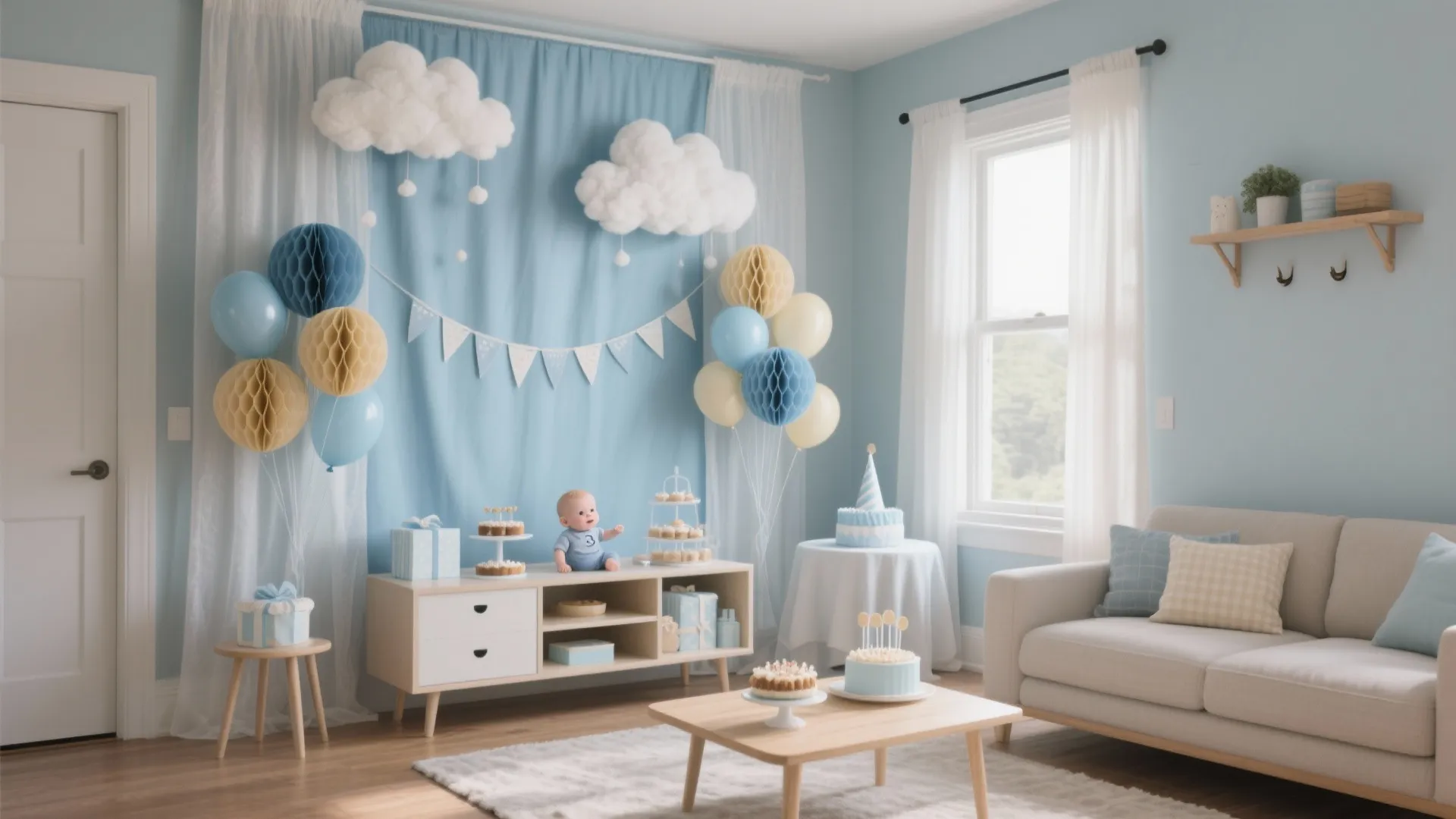 5 Baby Boy Birthday Decoration at Home Ideas: A senior interior designer’s small-space guide to a sweet, safe first birthday