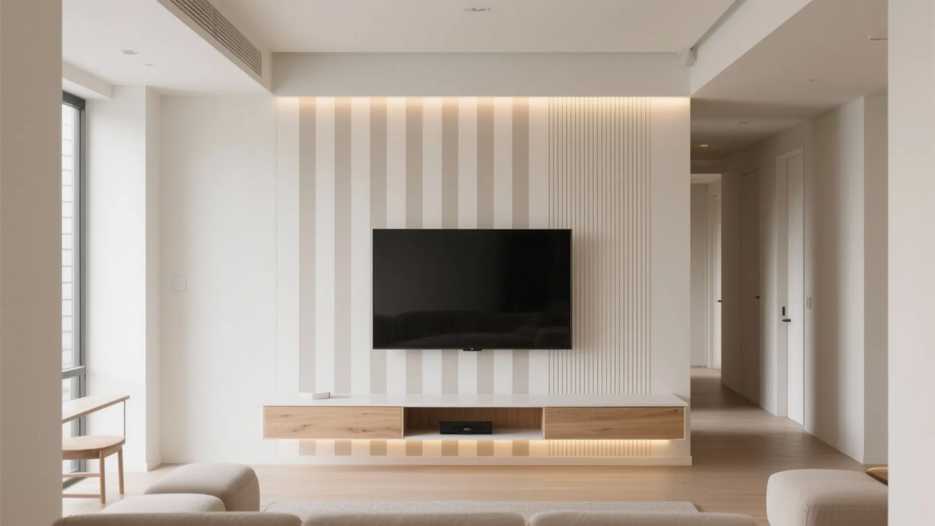 Geometric Lines or Soft Stripes to Add Movement