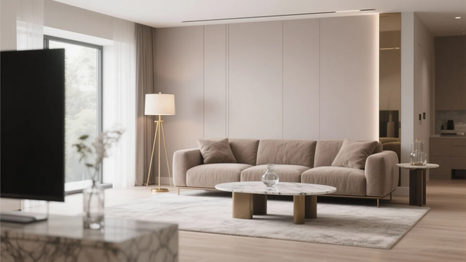 4. Soft Taupe Accents