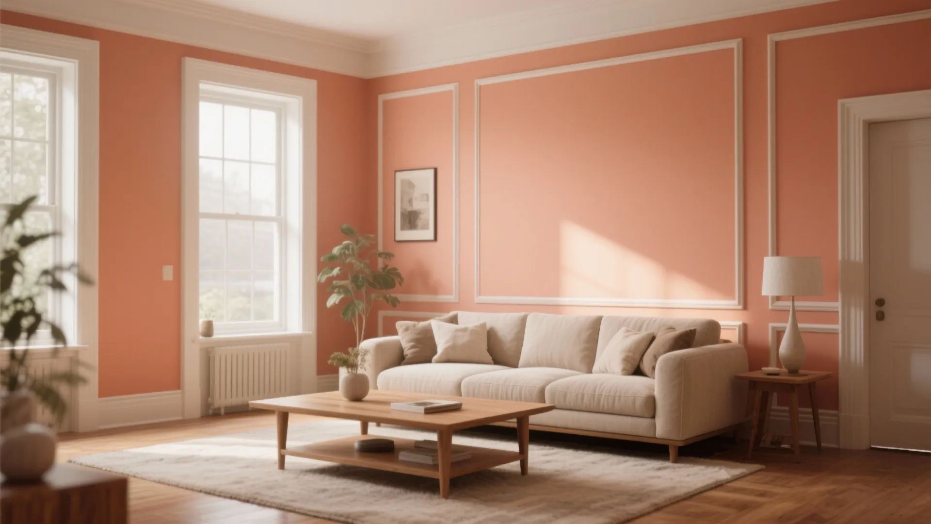 1. Soft Terracotta Walls