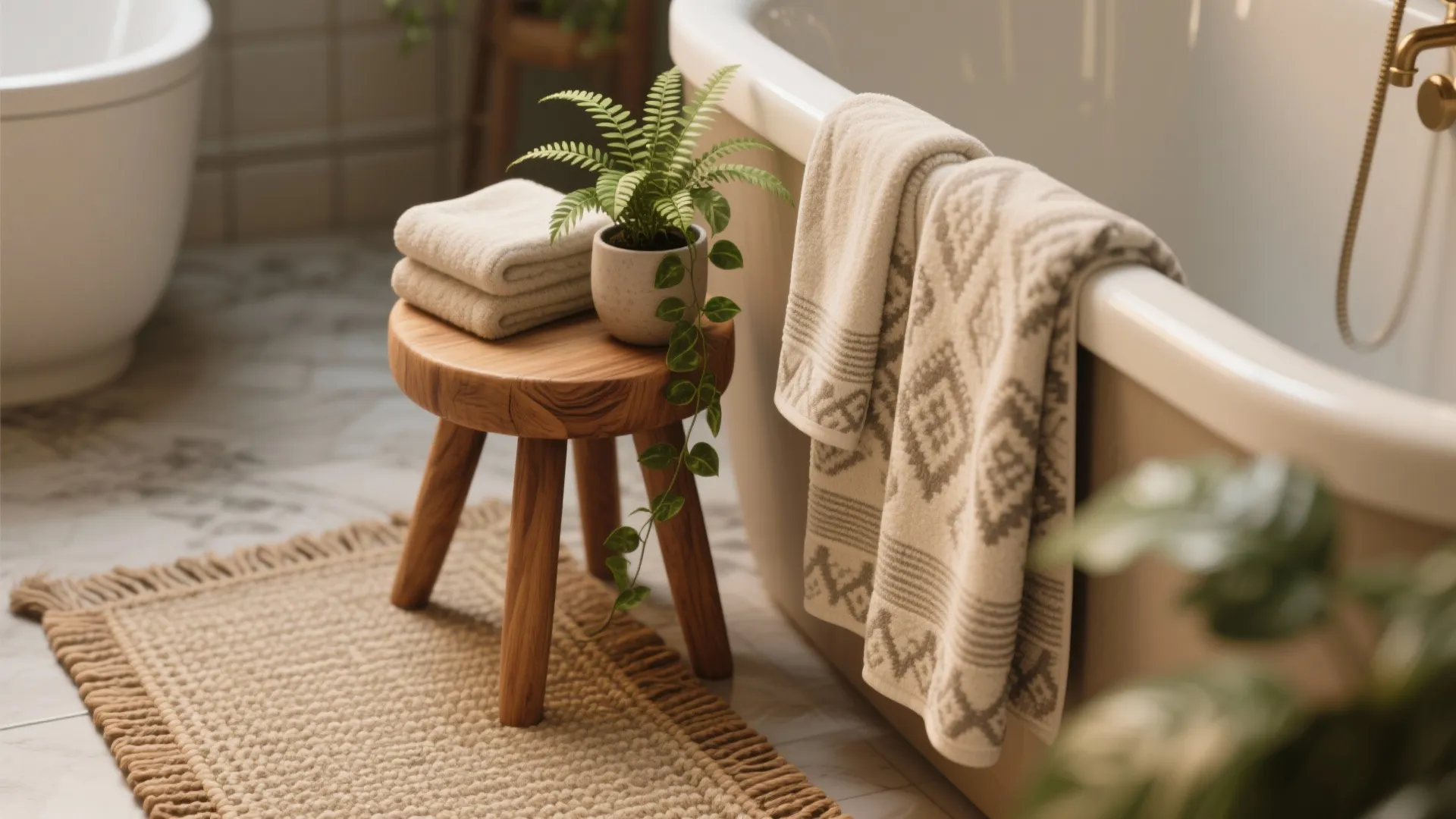 5. Soften with Textiles and Greenery