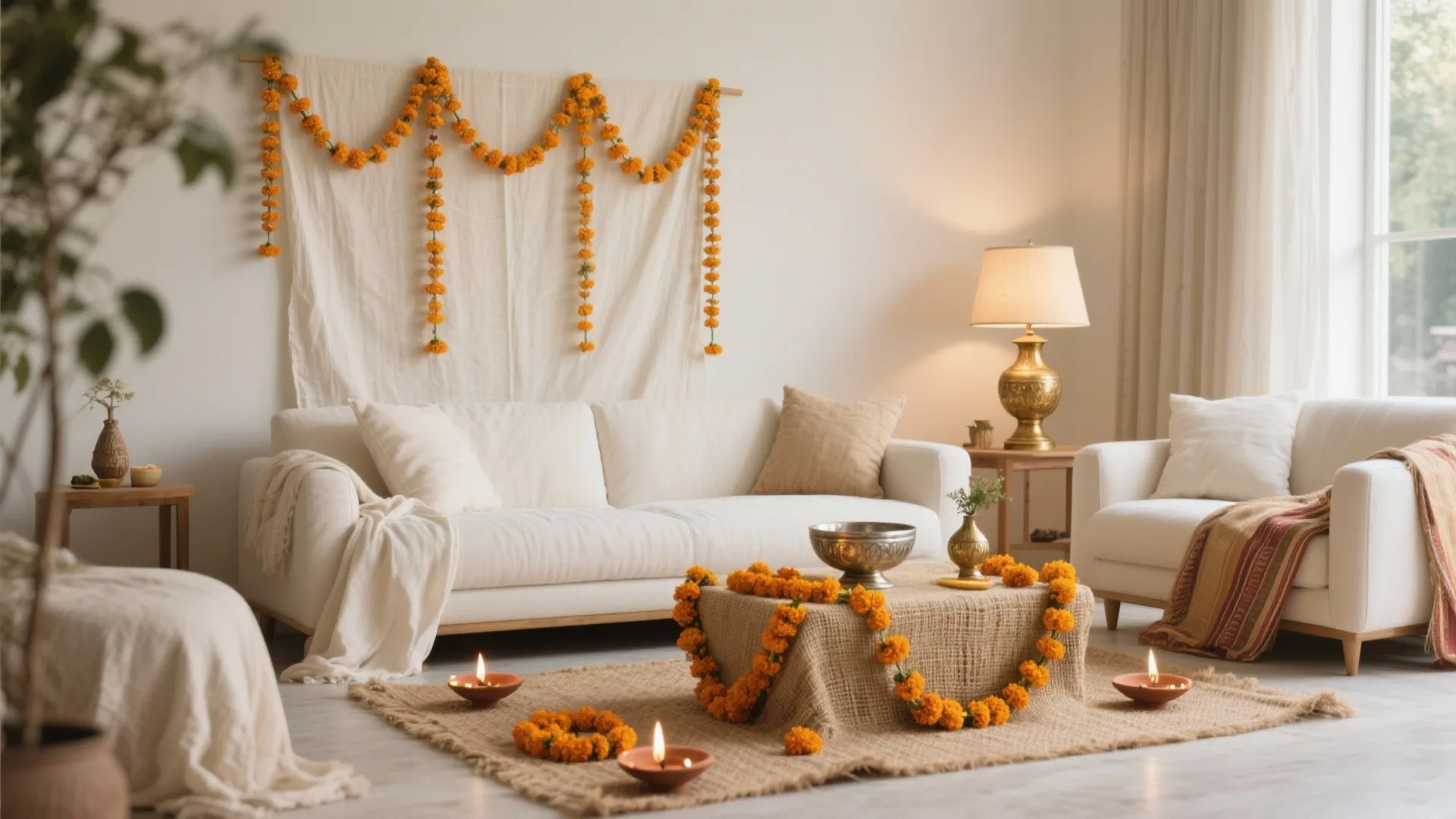 1) Soft Traditional Palette with Natural Fibers