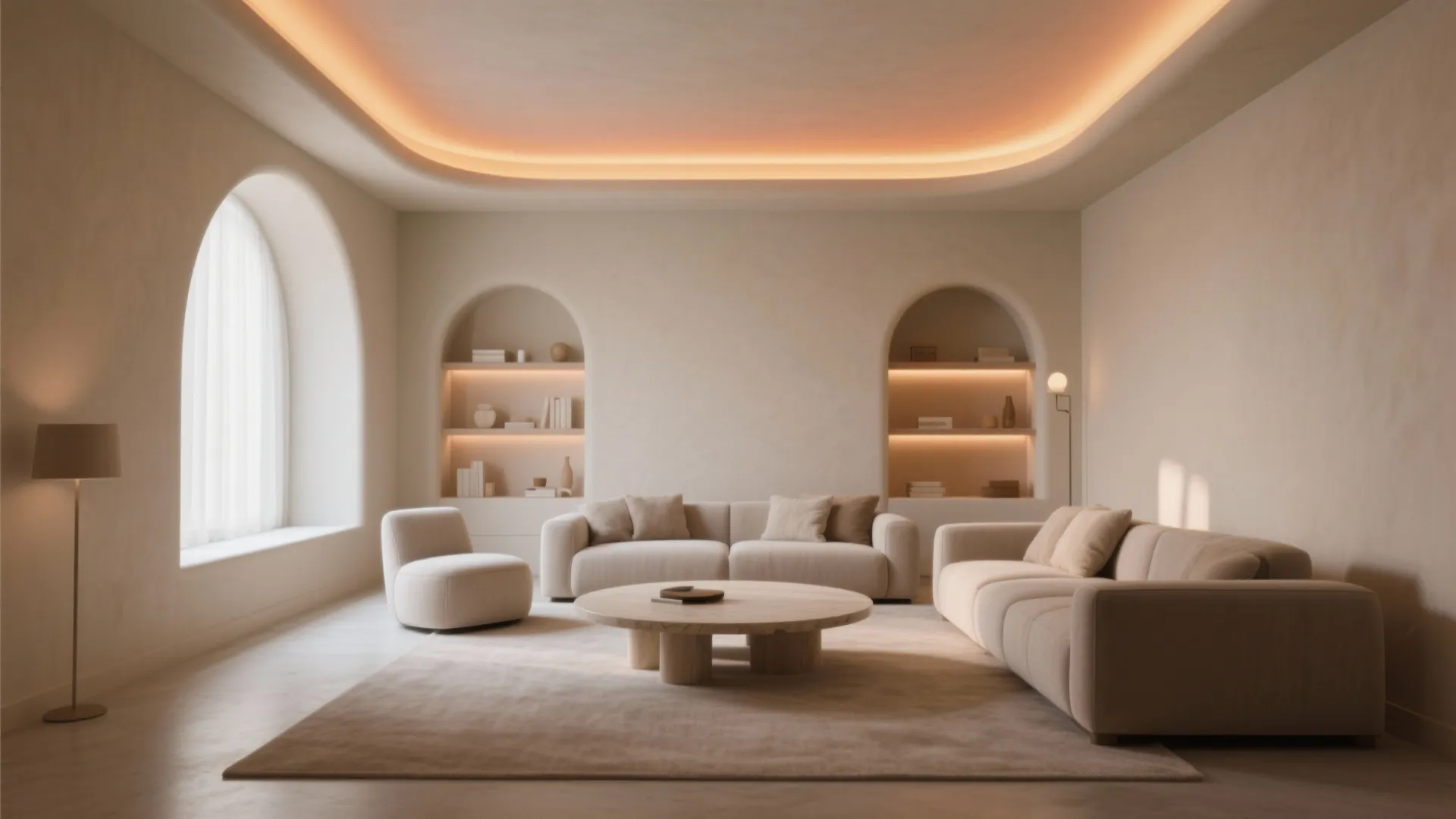 Soft Vault Illusion With Curved Edges