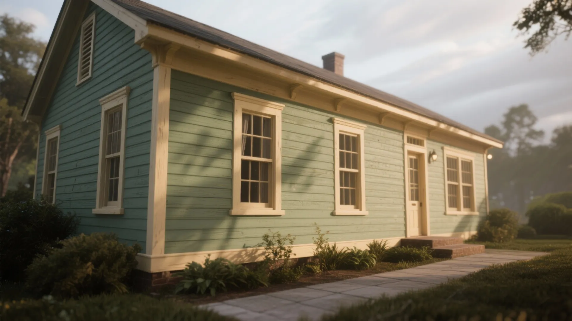 1. Soft Vintage Sage with Cream Trim