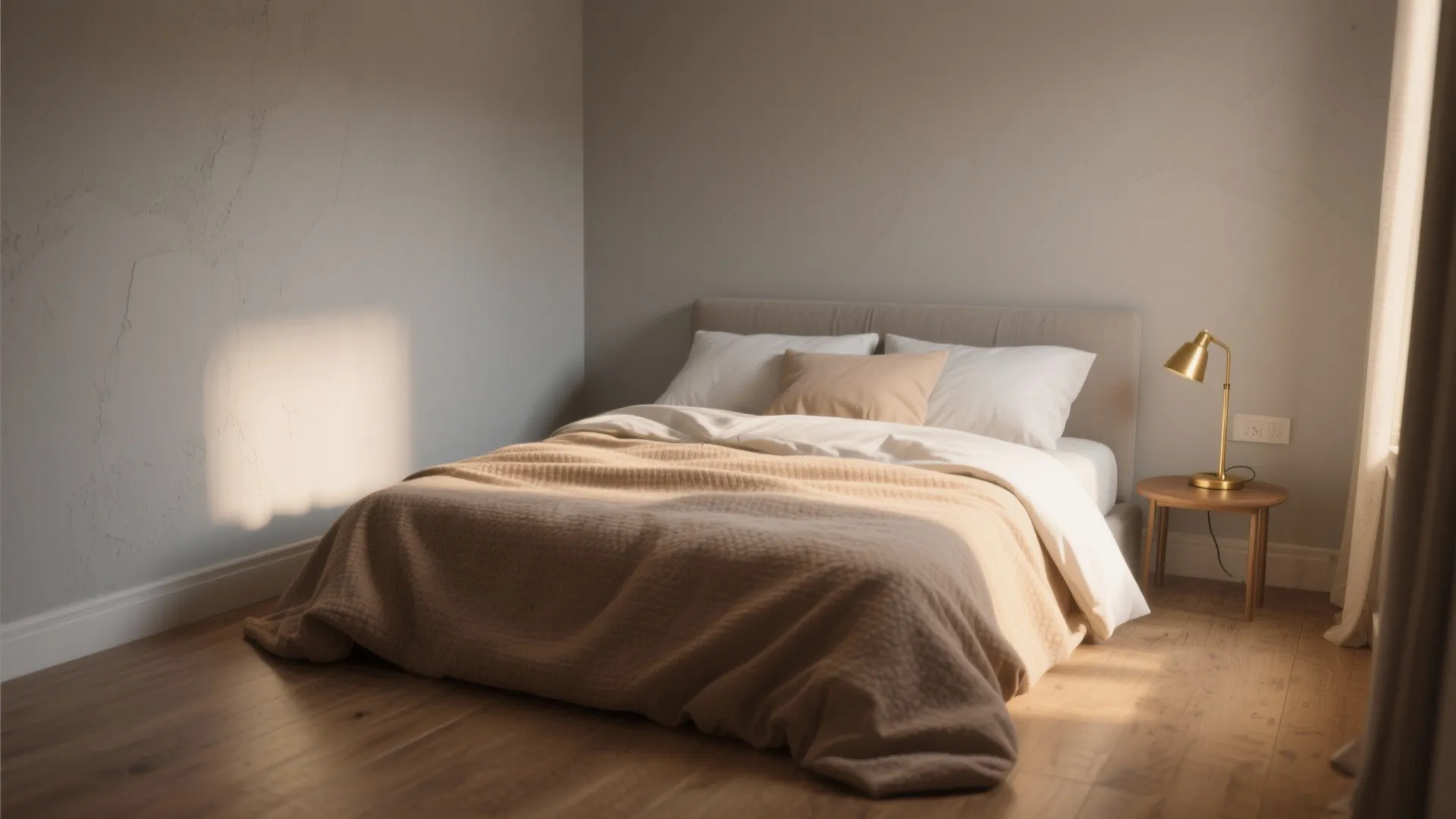 1. Soft Warm Gray for a Cozy, Hugging Room