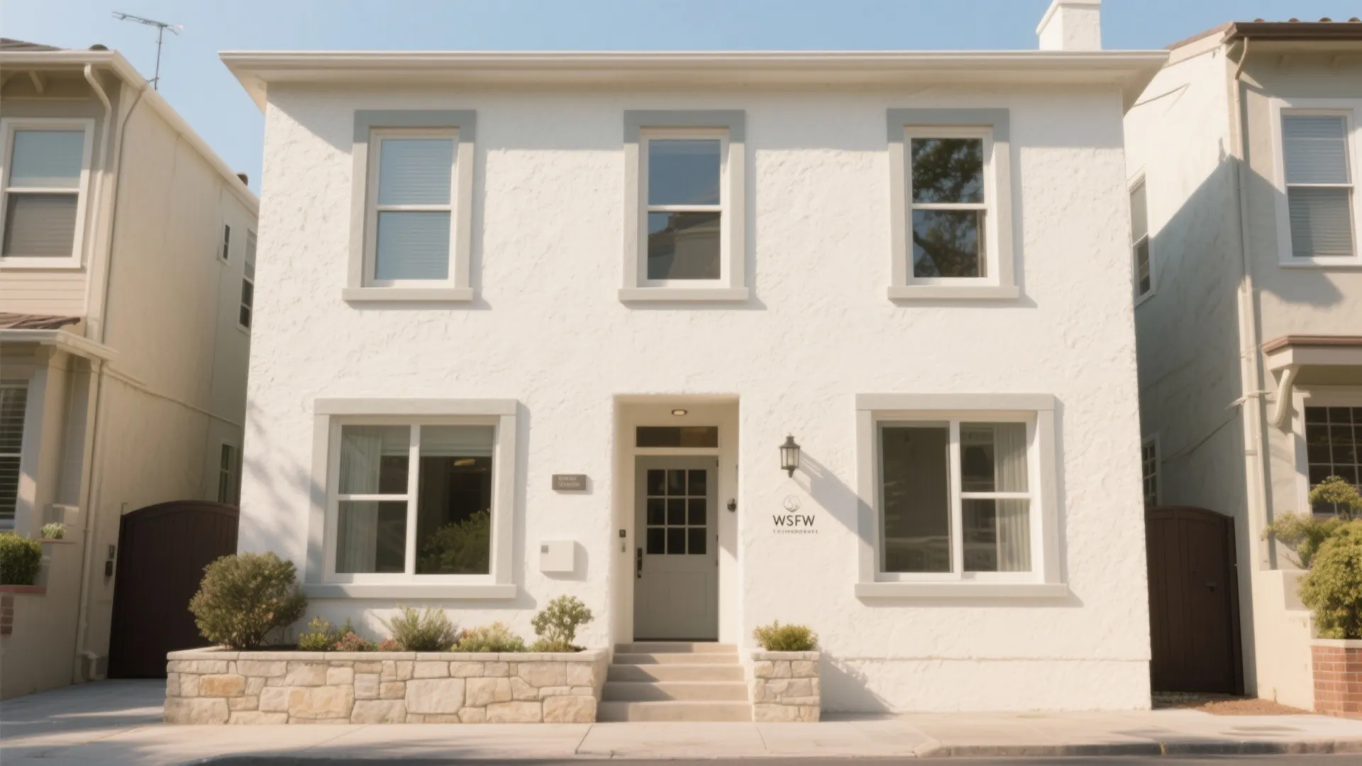 Soft Whites and Warm Neutrals: Calm, High-Reflectance Facades