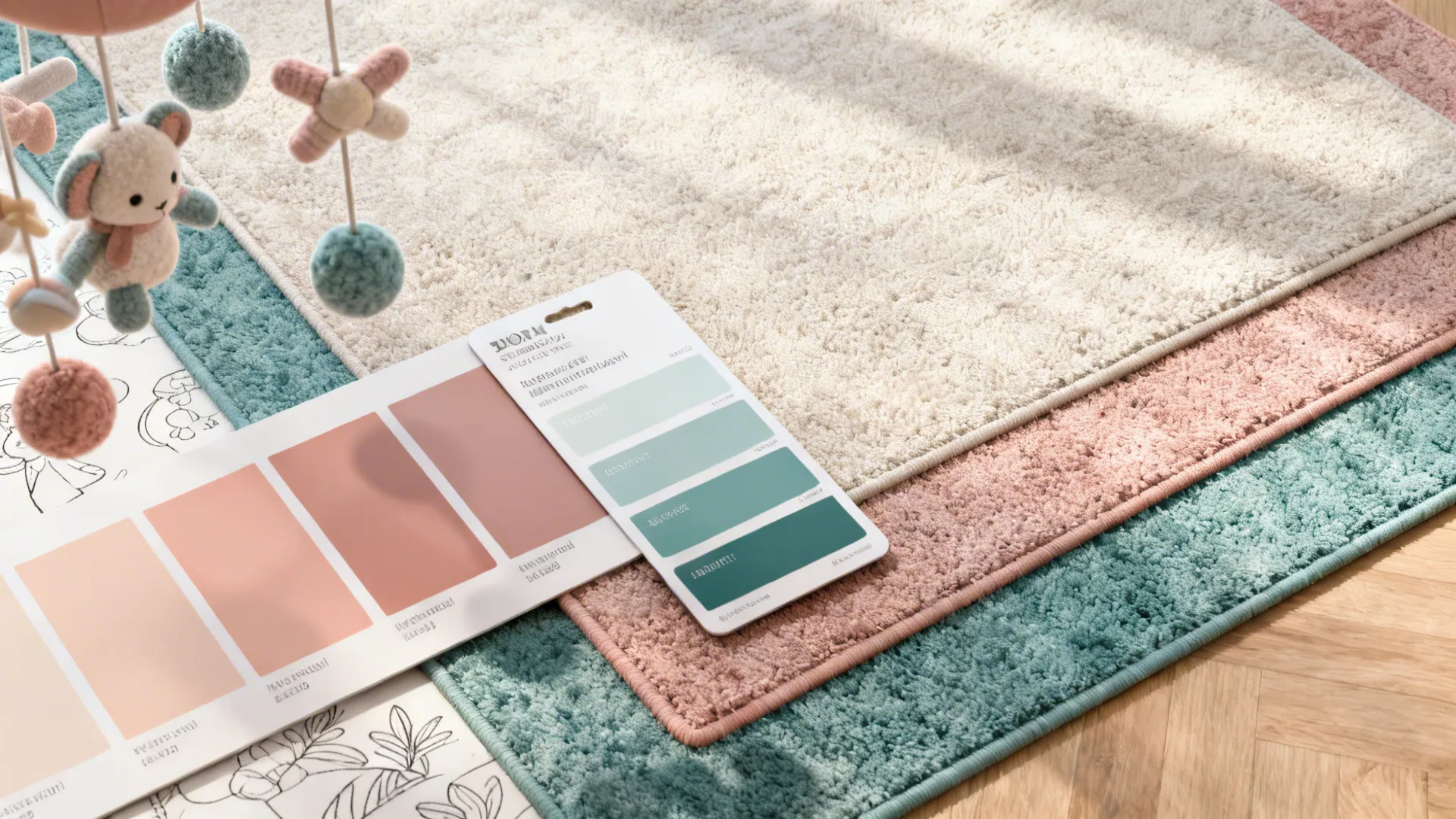 1. Soft, washable zones with muted colors