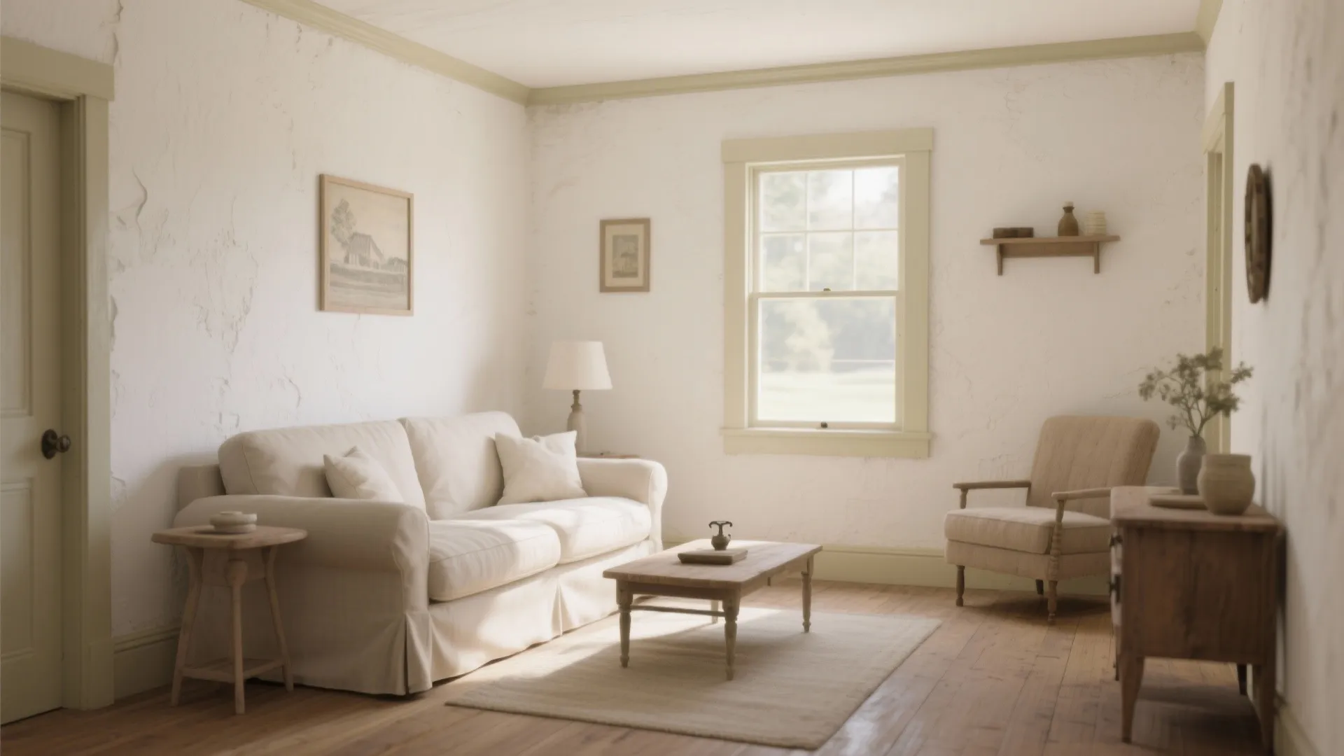 1. Soft White with Warm Trim