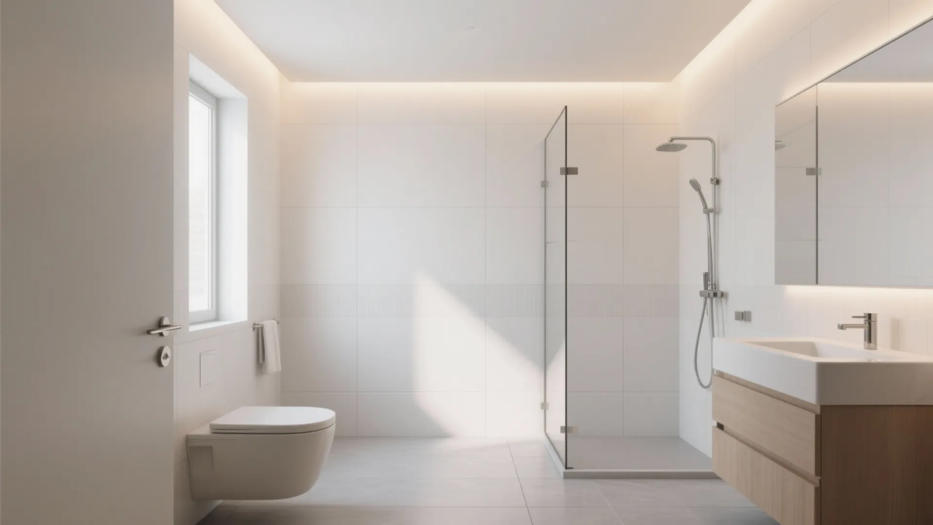 Soft Whites & Light Greys: Brighten and Enlarge