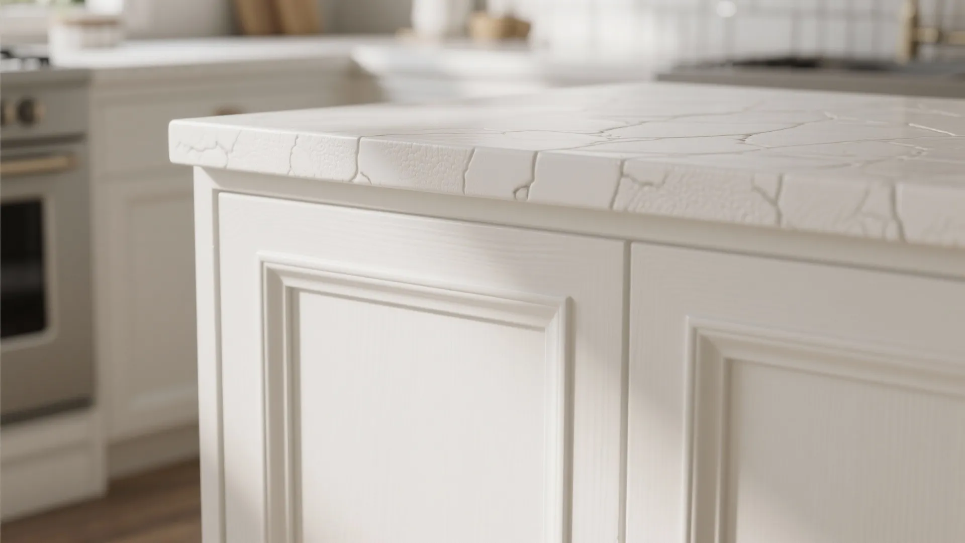 3. Soft White with Textured Accents