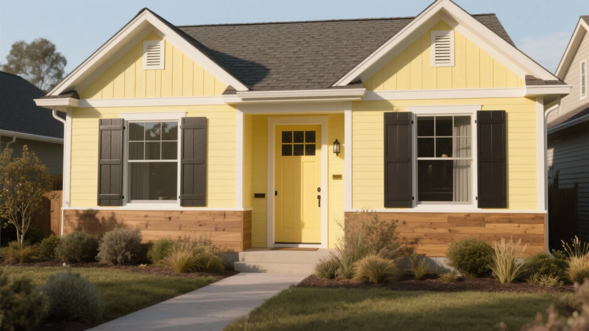 Soft Yellow Exterior House Paint Colors — 5 Ideas: 5 soft yellow exterior paint ideas to lift curb appeal — personal tips from a pro