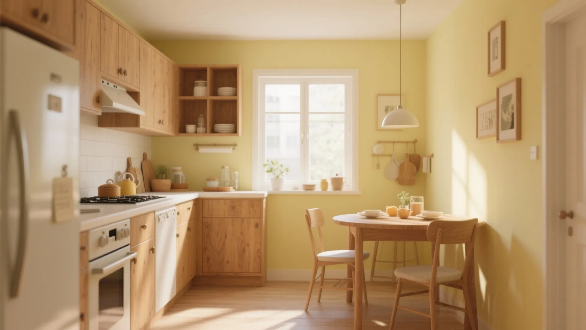 4. Interior Sunshine: Soft Yellow in Small Rooms