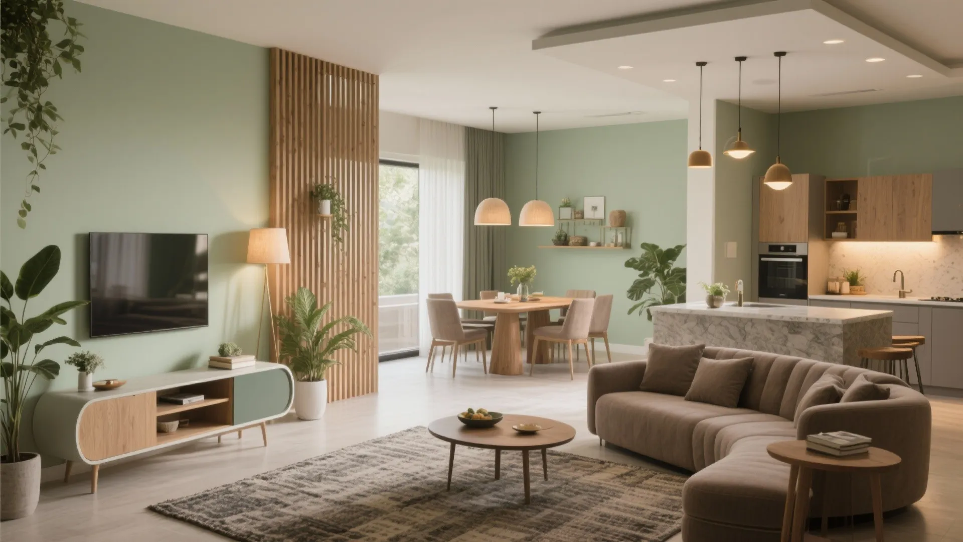 Open-plan Living with Soft Zoning