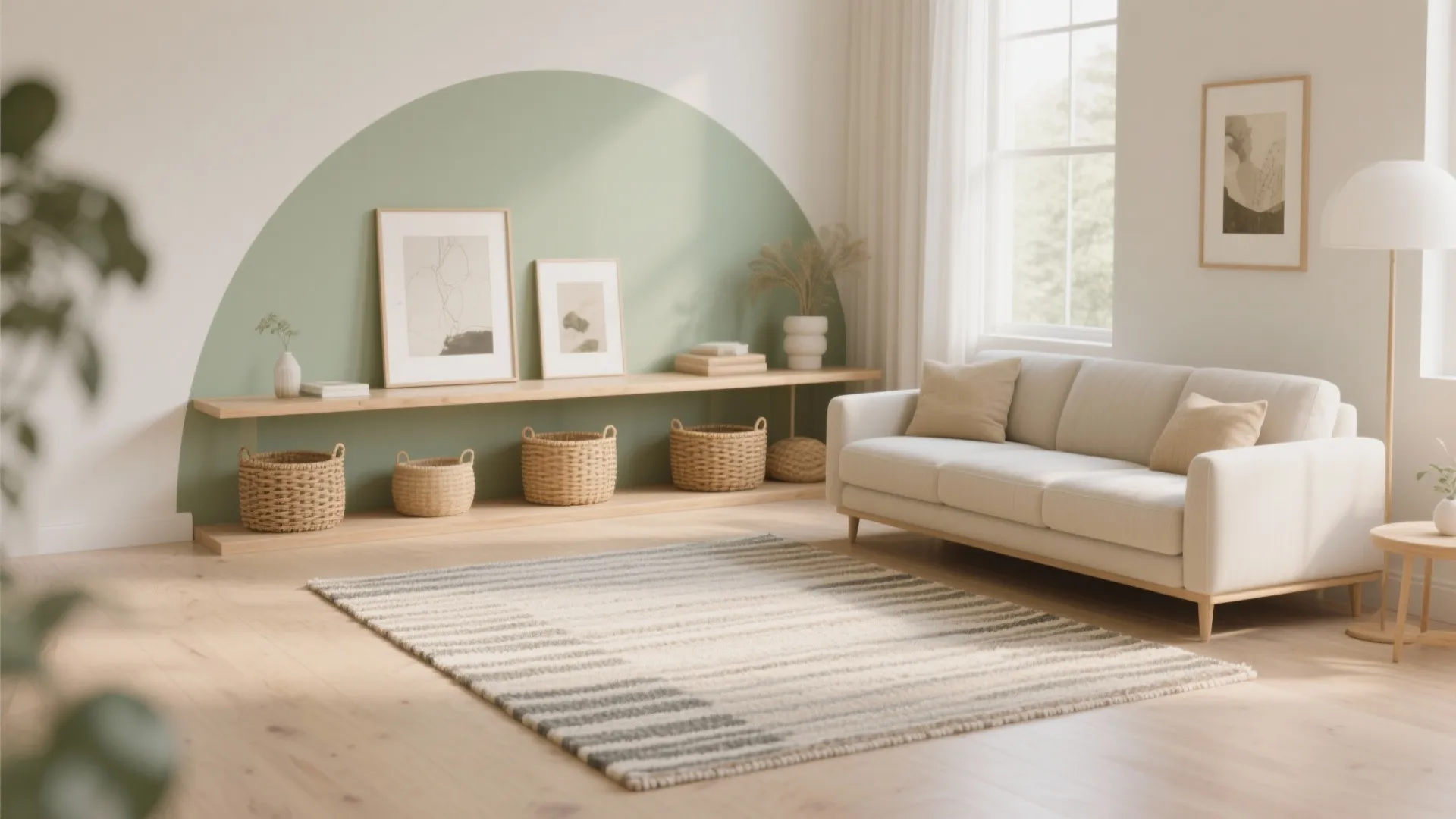 Soft Zoning with Rugs and Color Blocking