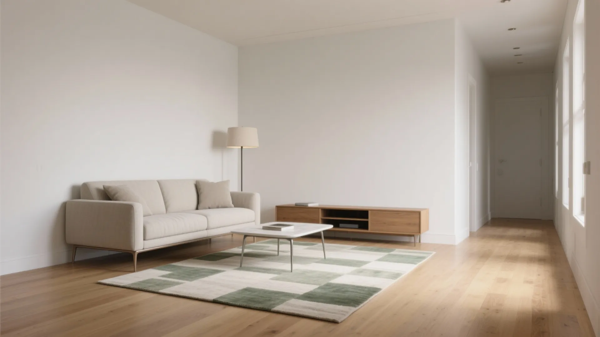 Soft Zoning for a Studio Living Room