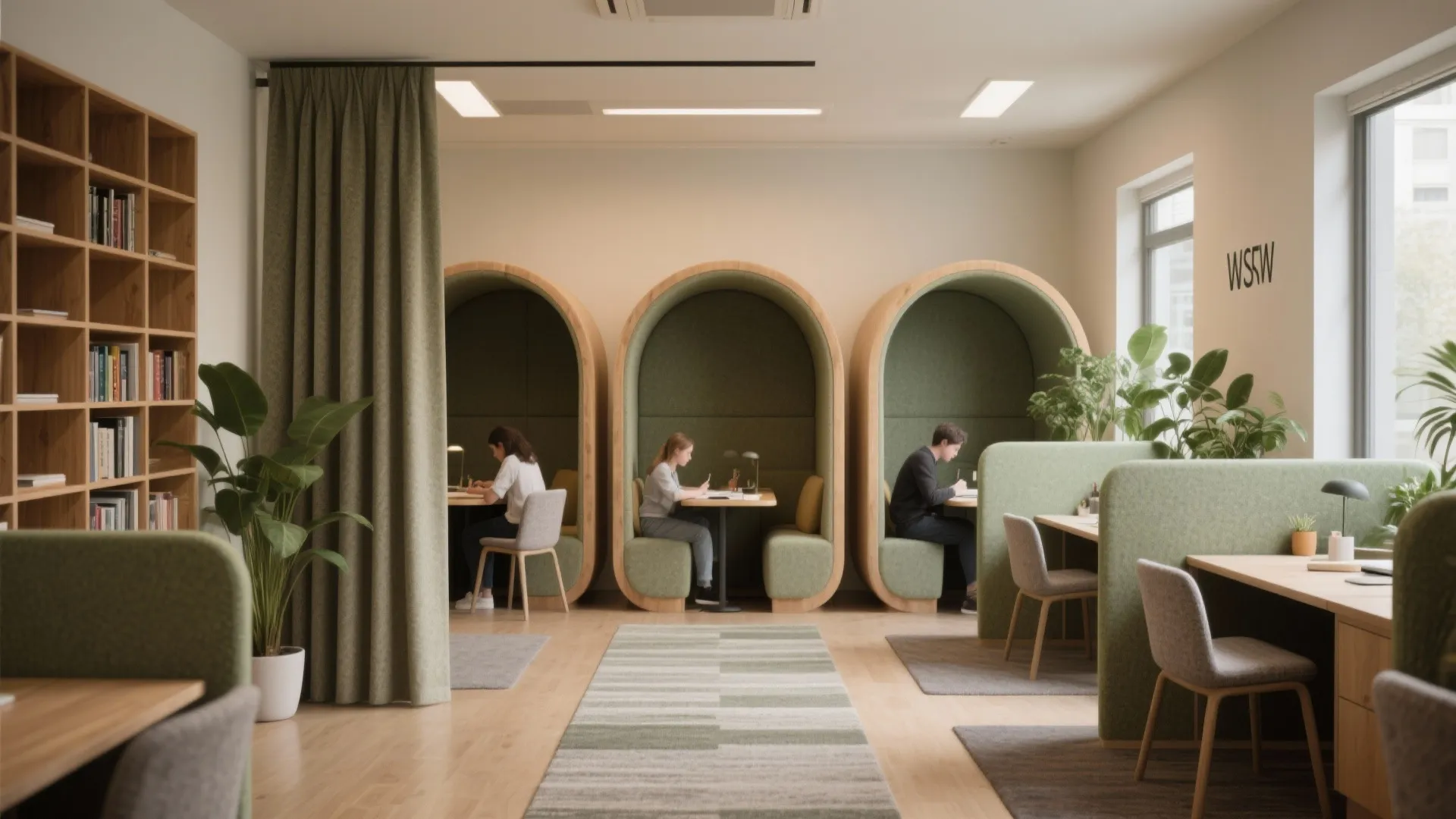 Acoustic comfort with soft zoning