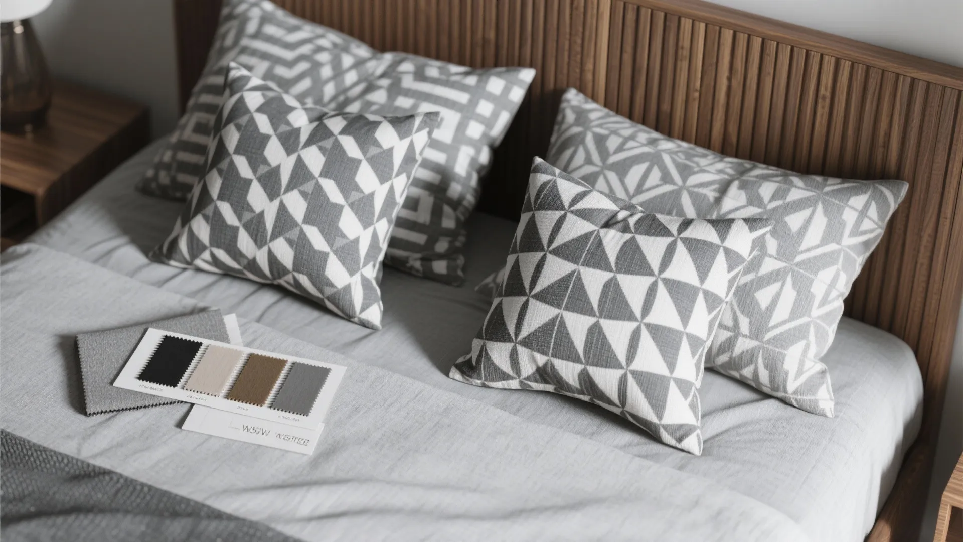 4. Soft Grey with Pattern Play