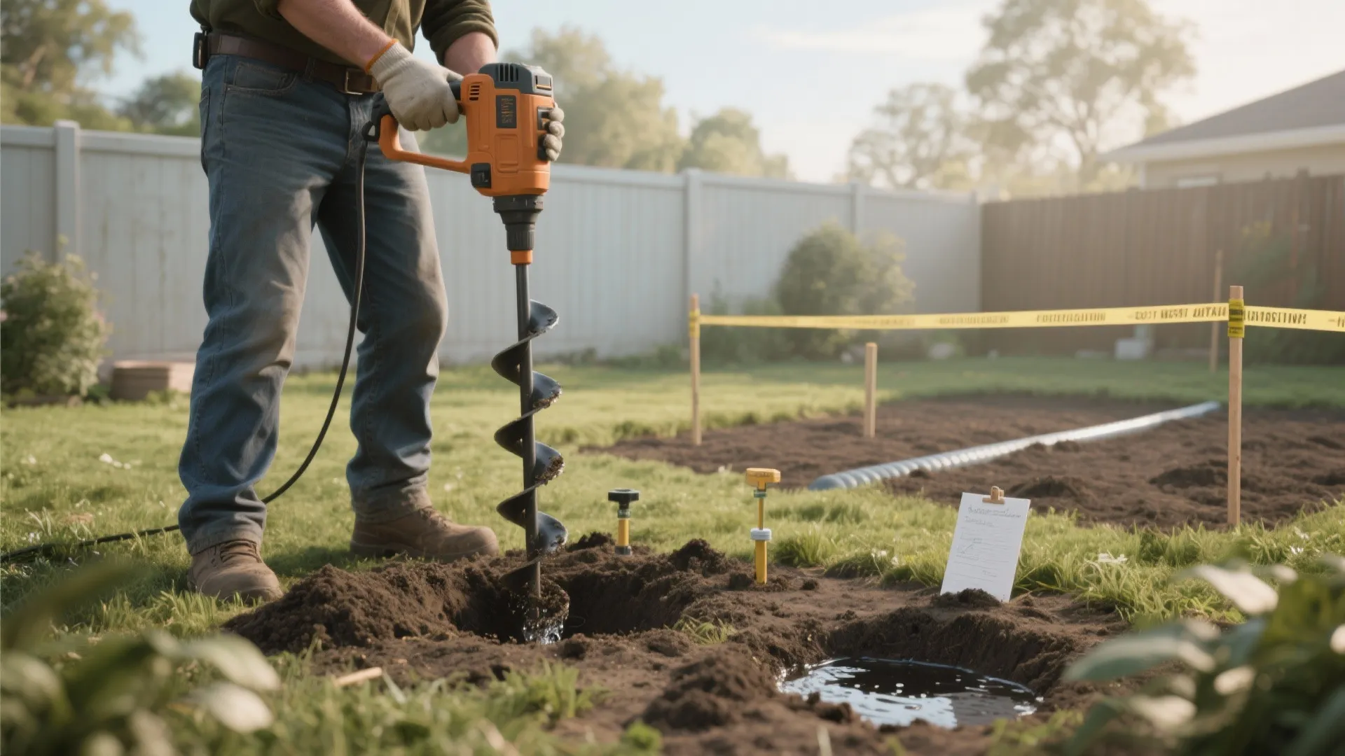 3. Plan the drainfield with soil tests